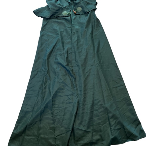 Unisex Dark Green Hooded Cloak - Picture 9 of 11